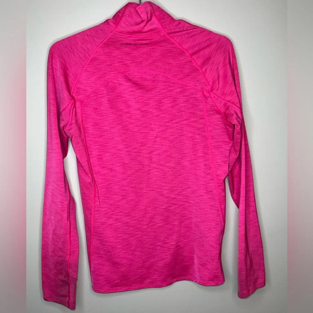Under Armour Cold Gear Women's Vibrant Pink Sweatshirt Size Large - Picture 2 of 4